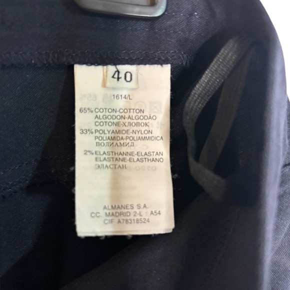Alain Manoukian Navy Straight Leg Business Casual Pant Size EU 40 - Picture 9 of 13